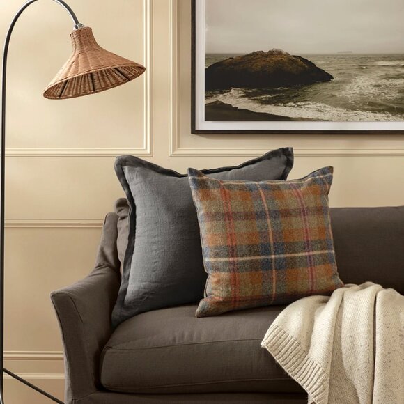 Mcgee & Co Other - McGee Liam Double Flange Pillow Cover in Grey